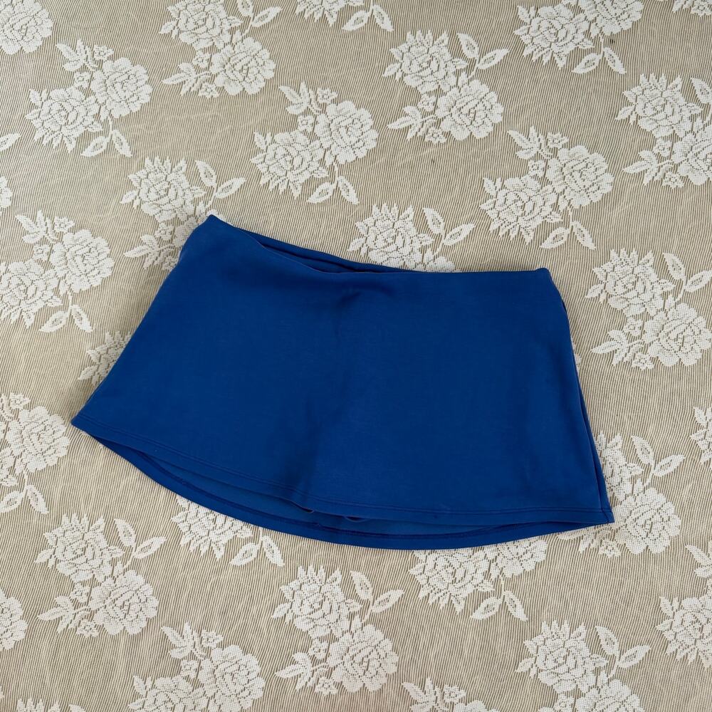 Free People Geel Blue Mini Skort Size Small